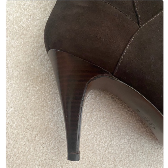 VIA SPIGA SUEDE KNEE HIGH HEELED BOOTS - Picture 10 of 16